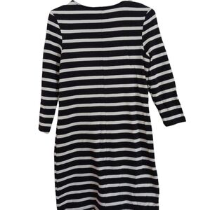 OLD NAVY BLACK AND WHITE NAUTICAL STRIPED LONG SLEEVE MINI